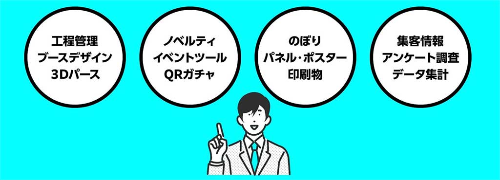 小西印刷所の展示会出展サービス内容