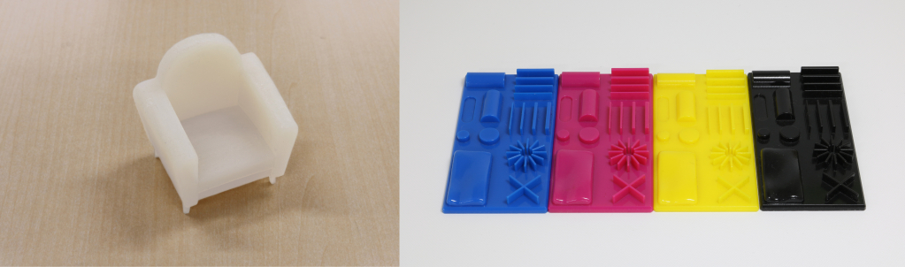 3Dプリントサービスはさまざまな樹脂素材やカラーに対応