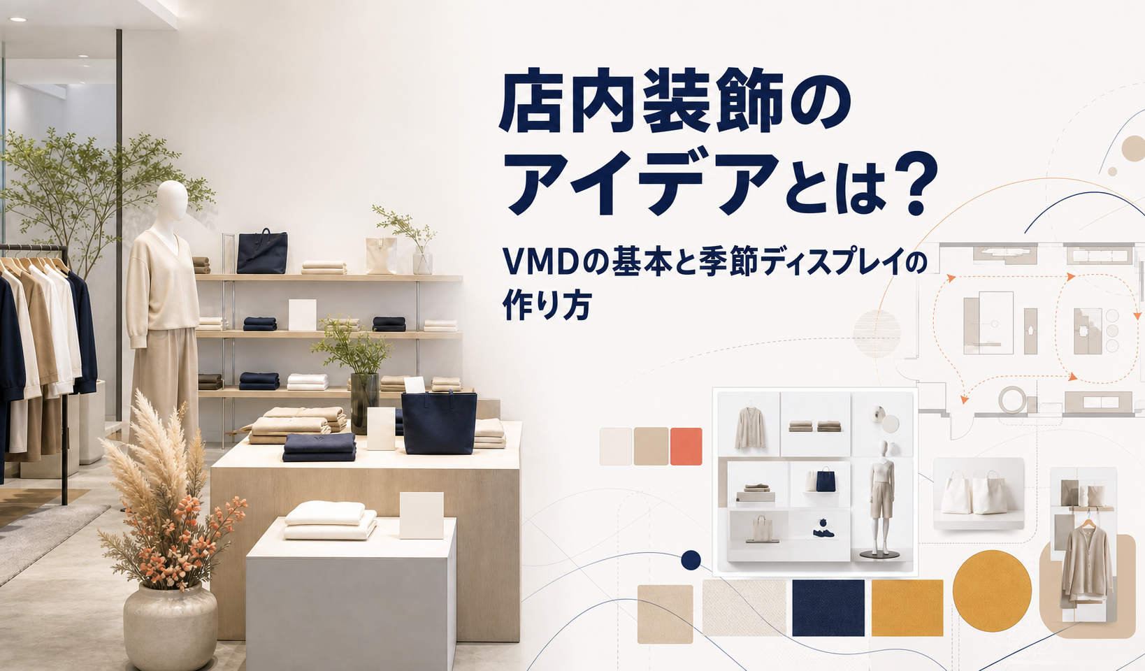 店内装飾のアイデアとは?VMDの基本と季節ディスプレイの作り方